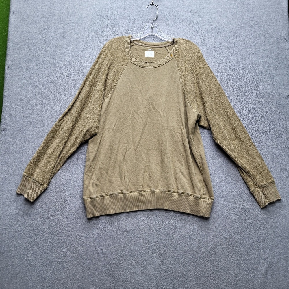 Aerie Women Sweatshirt L Khaki Terry Long Sleeve